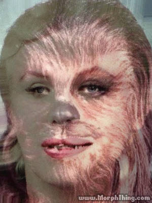 Marilyn Monroe And Chewbacca Morphed Morphthing