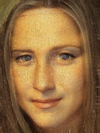 Jennifer Aniston and Mona Lisa