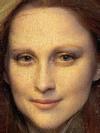 Julianne Moore and Mona Lisa