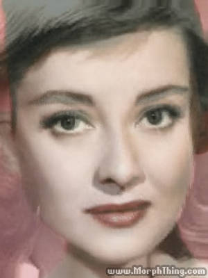 Bette Davis and Audrey Hepburn (Morphed) - MorphThing.com